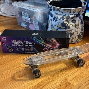 CIPTON LED Light Up Translucent Skateboard 22.5”
